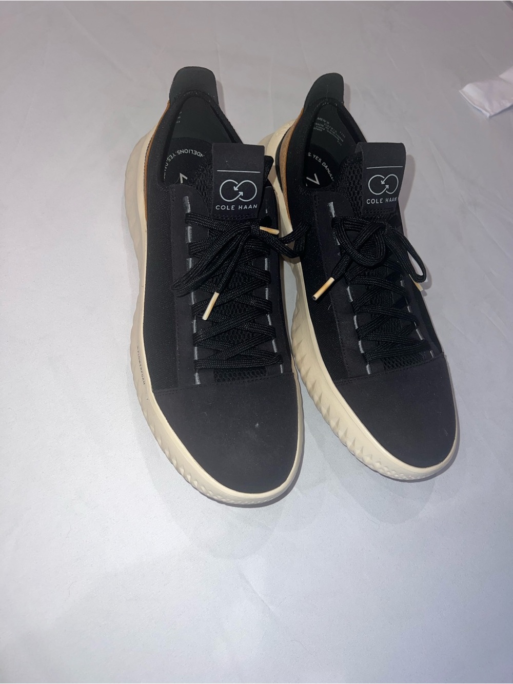 Cole Haan Men’s Black Sneakers with Cream Sole